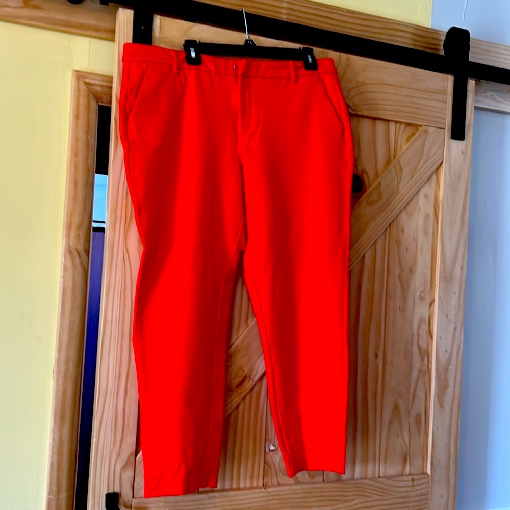 Vibrant Red/Orange Pants